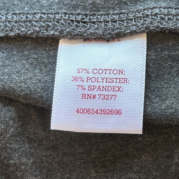 Charcoal gray high-rise stirrup yoga leggings, size L - Picture 7 of 8